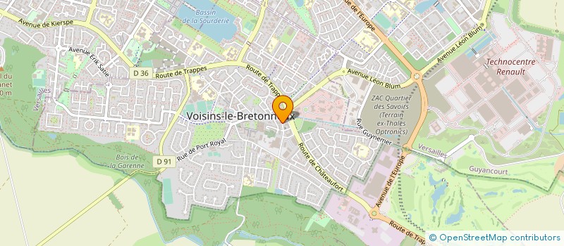 localisation de l'entreprise PM 2 & 3 ROUES à VOISINS-LE-BRETONNEUX