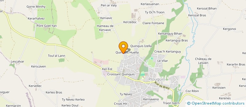 localisation de l'entreprise PM 29  PLOUGUIN