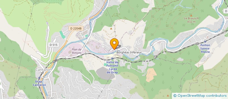 localisation de l'entreprise PM  PEILLON