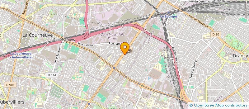 localisation de l'entreprise PM 93 à LA COURNEUVE