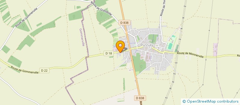 localisation de l'entreprise PM 94 COUVERTURE à PUSSAY