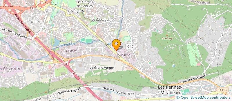 localisation de l'entreprise PM AUTOS à LES PENNES-MIRABEAU