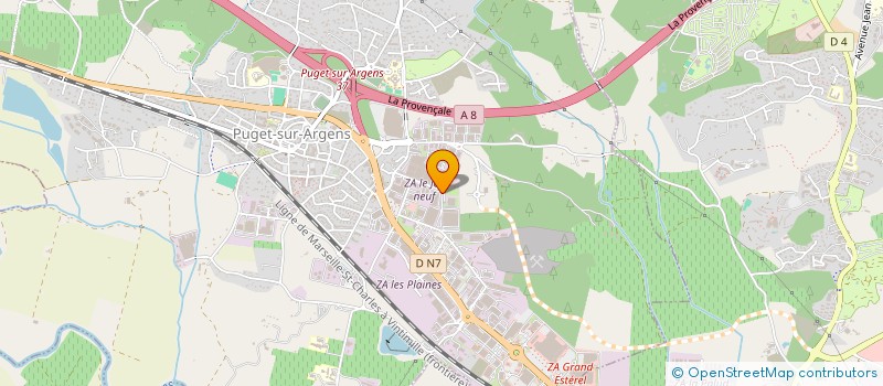 localisation de l'entreprise PM AZUR DRINK'S à PUGET-SUR-ARGENS