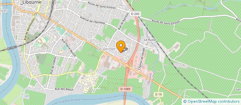 localisation de l'entreprise PM-BAT  LIBOURNE