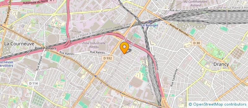localisation de l'entreprise PM BAT à DRANCY