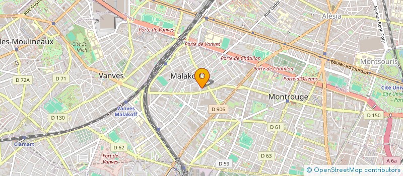 localisation de l'entreprise PM BATIMENT à MALAKOFF