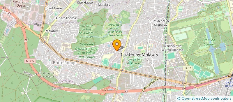 localisation de l'entreprise PM BATIMENT à CHATENAY-MALABRY