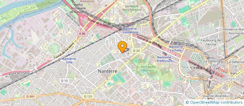 localisation de l'entreprise PM CARS  NANTERRE