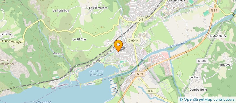 localisation de l'entreprise PM & CO  EMBRUN