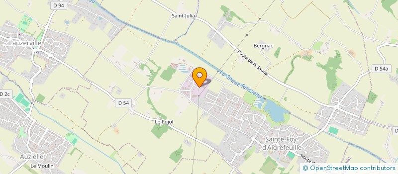 localisation de l'entreprise PM CONCEPT à SAINTE-FOY-D'AIGREFEUILLE