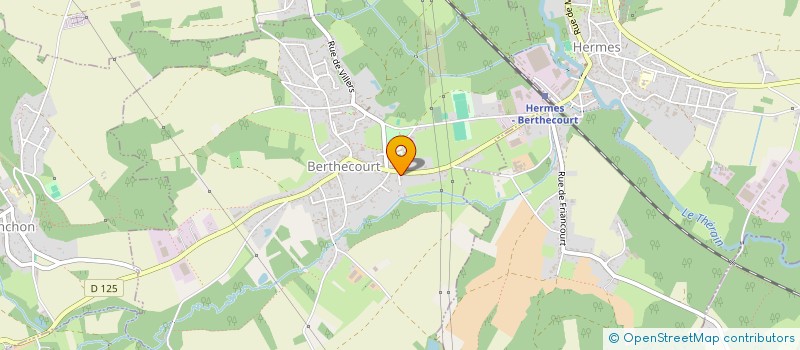 localisation de l'entreprise PM CONCEPT  BERTHECOURT