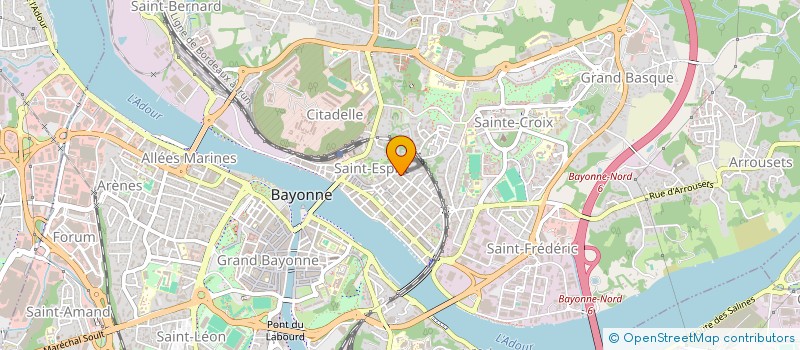 localisation de l'entreprise PM CONSTRUCTIONS à BAYONNE