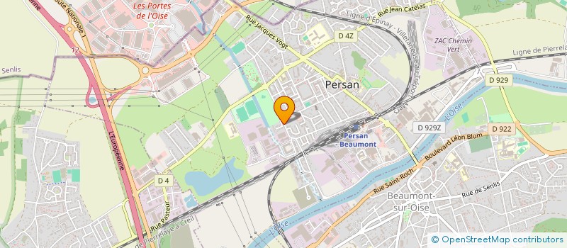 localisation de l'entreprise PM CONSULTING  PERSAN