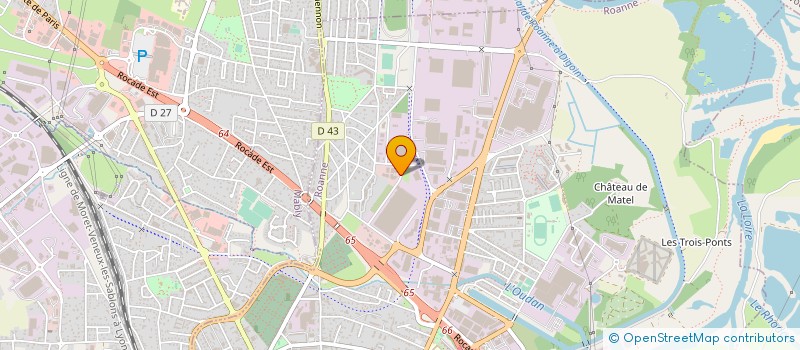 localisation de l'entreprise PM CORPORATION à ROANNE