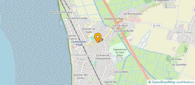 localisation de l'entreprise PM CURIE à CHATELAILLON-PLAGE