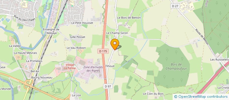 localisation de l'entreprise PM DECO  BETTON