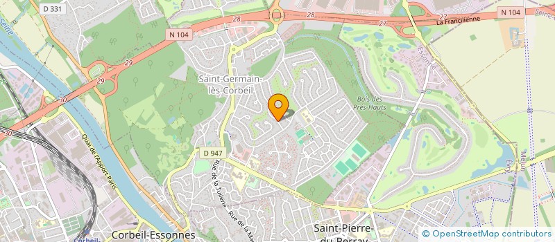 localisation de l'entreprise PM DESIGN  SAINT-GERMAIN-LES-CORBEIL