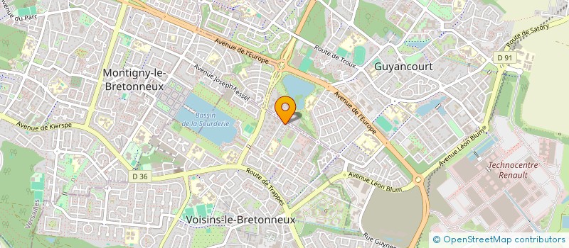 localisation de l'entreprise PM DIFFUSION à VOISINS-LE-BRETONNEUX