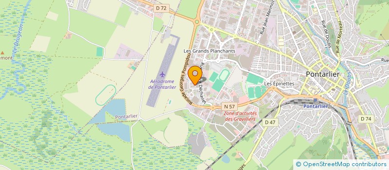 localisation de l'entreprise PM DIFFUSION à PONTARLIER