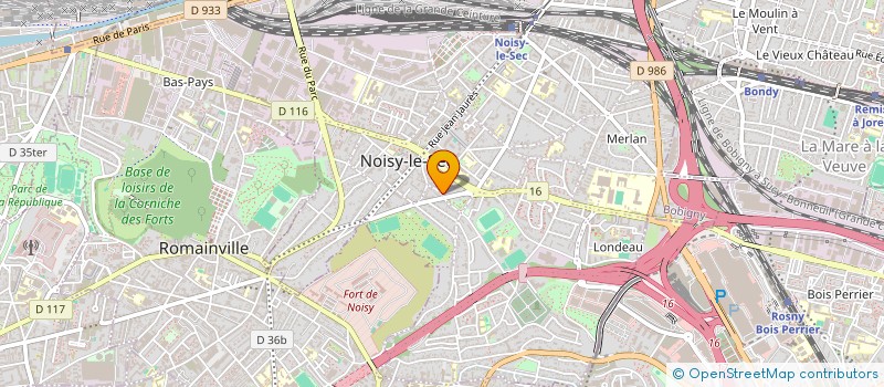 localisation de l'entreprise PM DISTRIBUTION à NOISY-LE-SEC