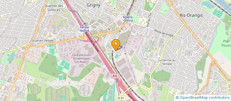 localisation de l'entreprise PM ELEC à GRIGNY