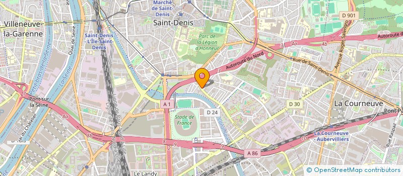 localisation de l'entreprise PM ELECT à SAINT-DENIS