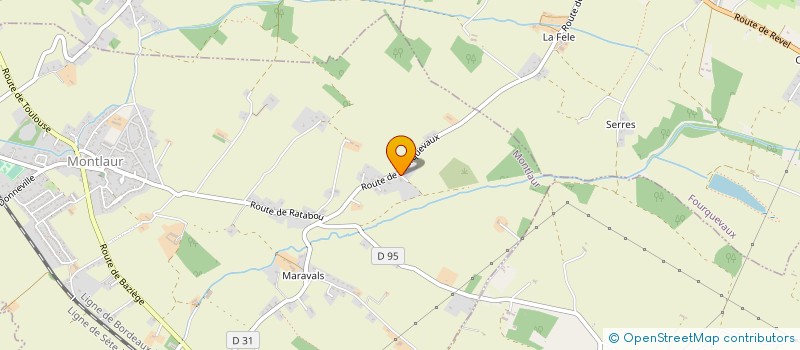 localisation de l'entreprise PM ENTREPRISE  MONTLAUR