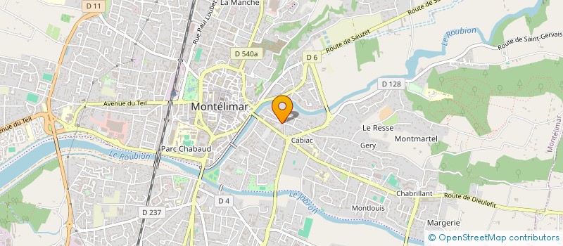 localisation de l'entreprise PM GARAGE AUTO  MONTELIMAR