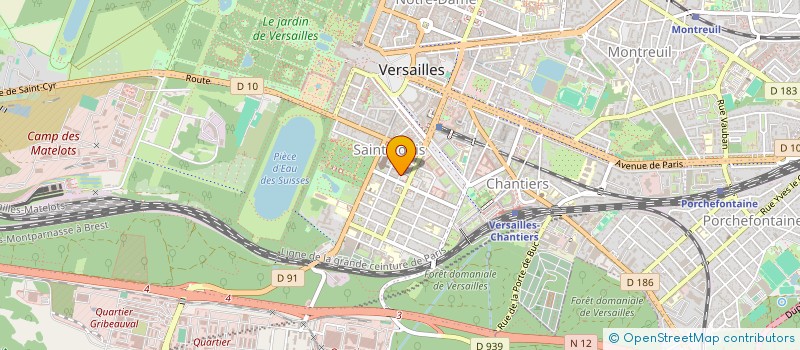 localisation de l'entreprise PM GLOBAL à VERSAILLES