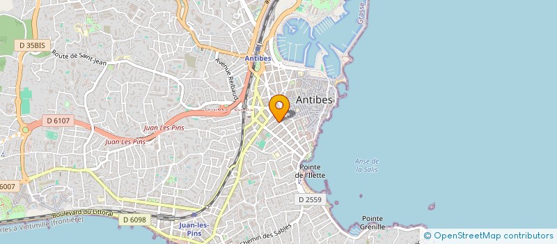 localisation de l'entreprise PM HOLDING à ANTIBES