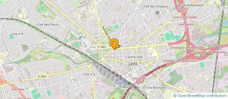 localisation de l'entreprise PM IMMO  LENS