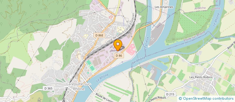 localisation de l'entreprise PM.IMMO  LA VOULTE-SUR-RHONE