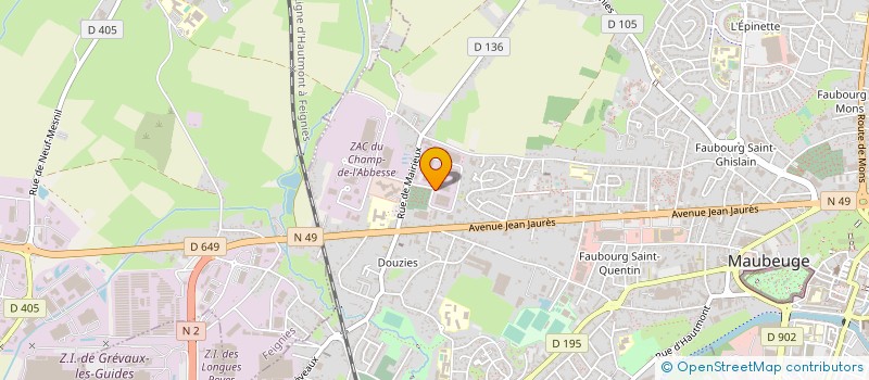 localisation de l'entreprise PM INDUSTRIE MAINTENANCE  MAUBEUGE