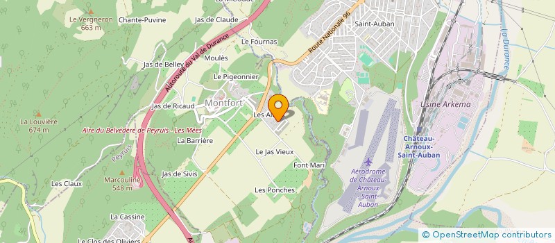 localisation de l'entreprise PM INVEST  CHATEAU-ARNOUX-SAINT-AUBAN