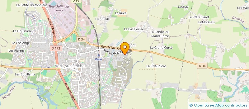 localisation de l'entreprise PM INVEST  VERN-SUR-SEICHE