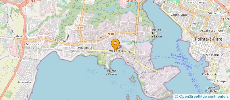 localisation de l'entreprise PM INVEST  BAIE-MAHAULT