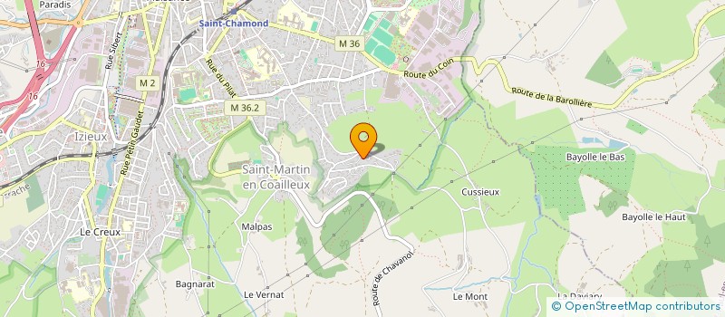 localisation de l'entreprise PM INVEST ET CONSEIL à SAINT-CHAMOND