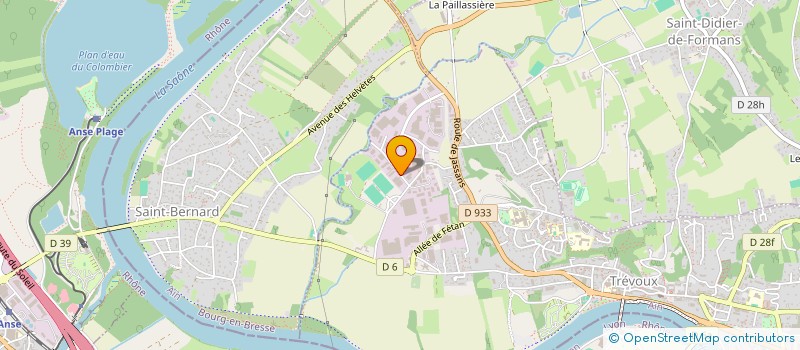 localisation de l'entreprise PM INVESTISSEMENTS  TREVOUX