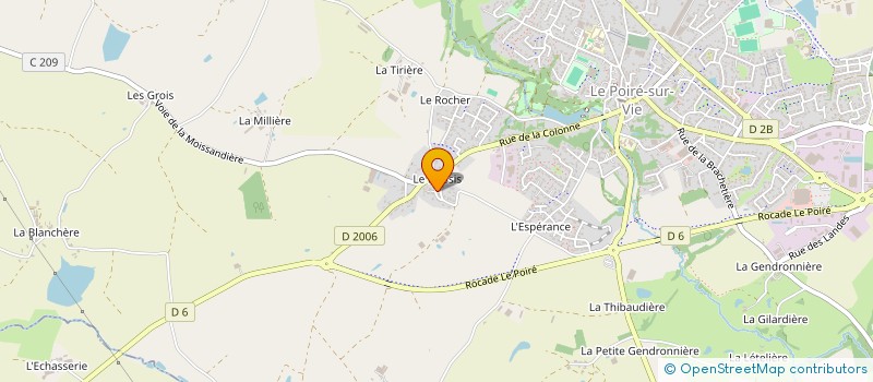 localisation de l'entreprise PM INVESTISSEMENTS  LE POIRE-SUR-VIE