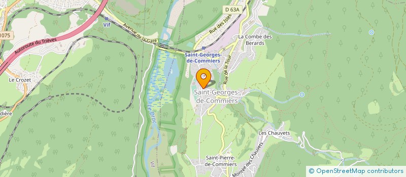 localisation de l'entreprise PM KINES 38450  SAINT-GEORGES-DE-COMMIERS