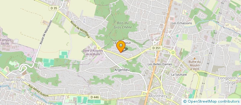 localisation de l'entreprise PM LES POMMIERS  MONTLHERY