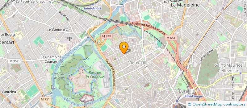 localisation de l'entreprise PM MASSENA à LILLE