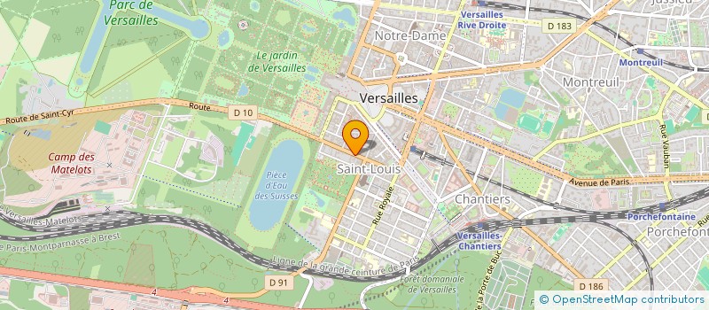 localisation de l'entreprise PM MELUN à VERSAILLES