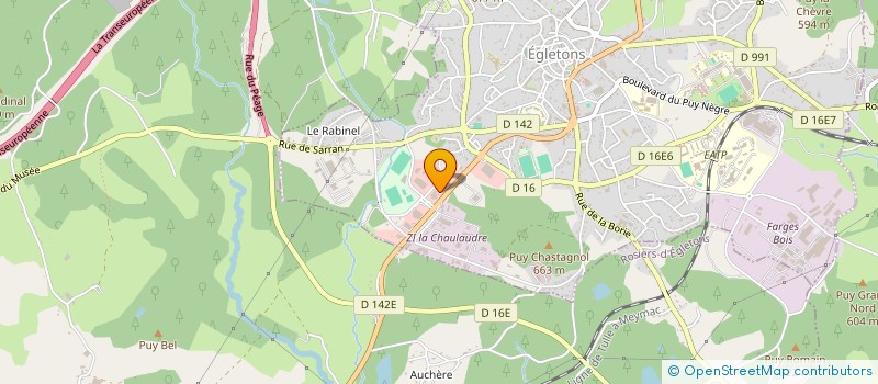 localisation de l'entreprise PM PARTICIPATIONS  EGLETONS