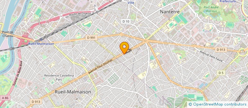 localisation de l'entreprise PM-POINT B  NANTERRE