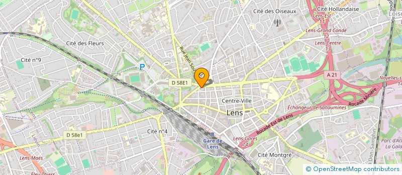 localisation de l'entreprise PM PRO  LENS