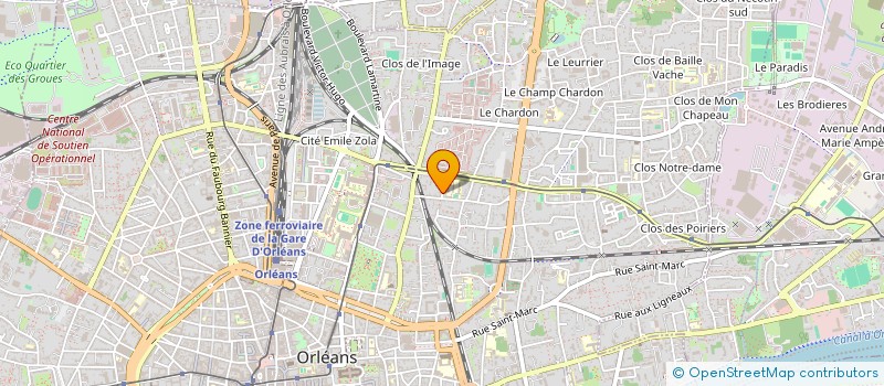 localisation de l'entreprise PM SARL à ORLEANS