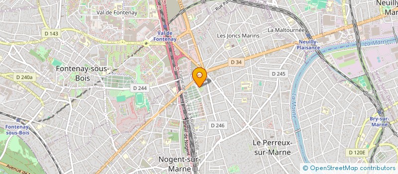 localisation de l'entreprise PM SCI A CAPITAL VARIABLE  LE PERREUX-SUR-MARNE