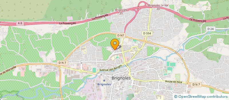 localisation de l'entreprise PM-SOLSTICE à BRIGNOLES