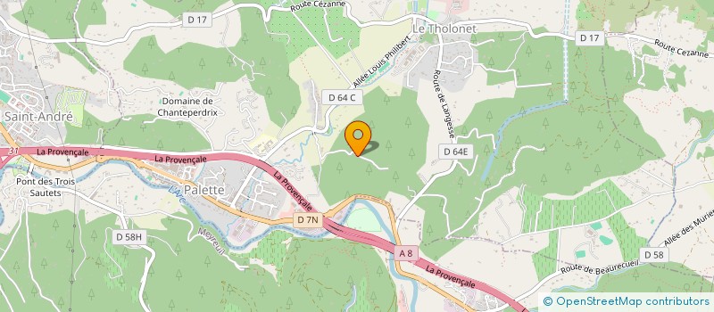 localisation de l'entreprise PM20  LE THOLONET